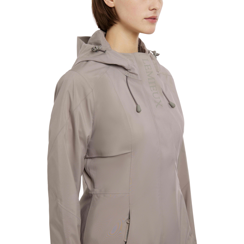 LeMieux Grace Long Rain Jacket in Pecan-1